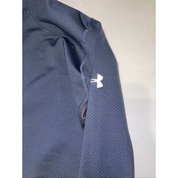 Under Armour Compression Shirt Men Large Mock Neck‎ Thermal Coldgear Fitted - Picture 3 of 5